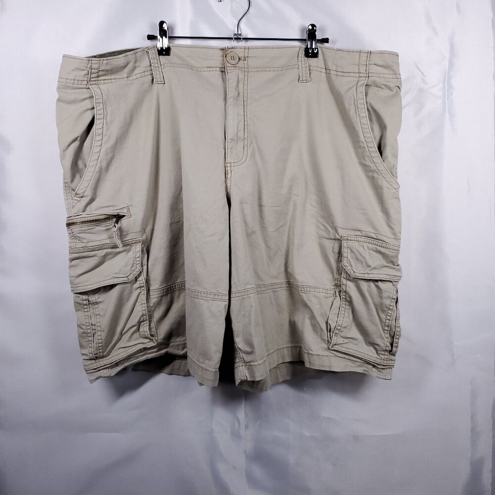 George Summertime Shorts 7 Pocket Cargo Coyote Men Sz 46